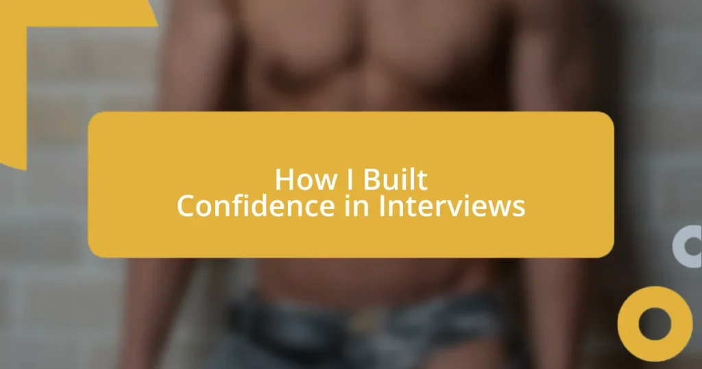 How I Built Confidence in Interviews