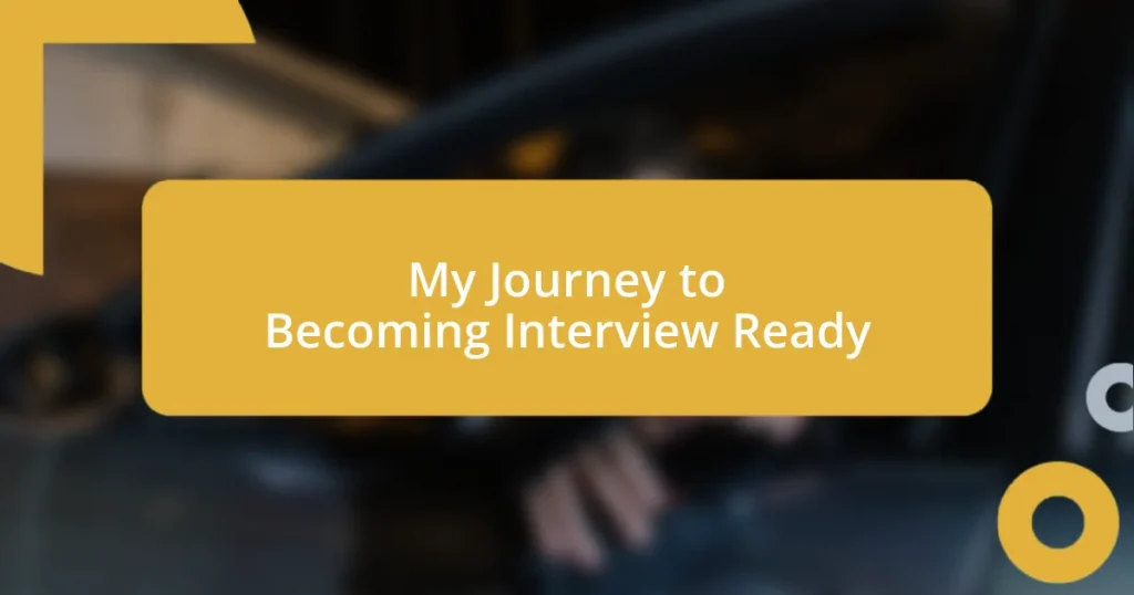 My Journey to Becoming Interview Ready